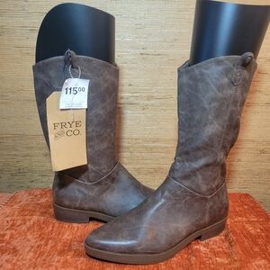 Frye & Co Distressed Brown Western Lightweight Boots NWT Sz 10